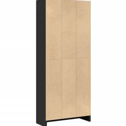 VIDAXL - Bibliothèque noir 60x24x143 cm bois d'ingénierie