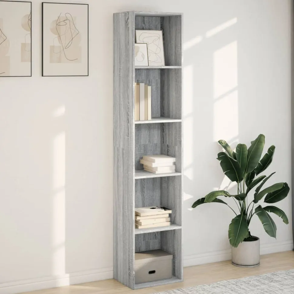 VIDAXL - Bibliothèque sonoma gris 40x30x189 cm bois d'ingénierie