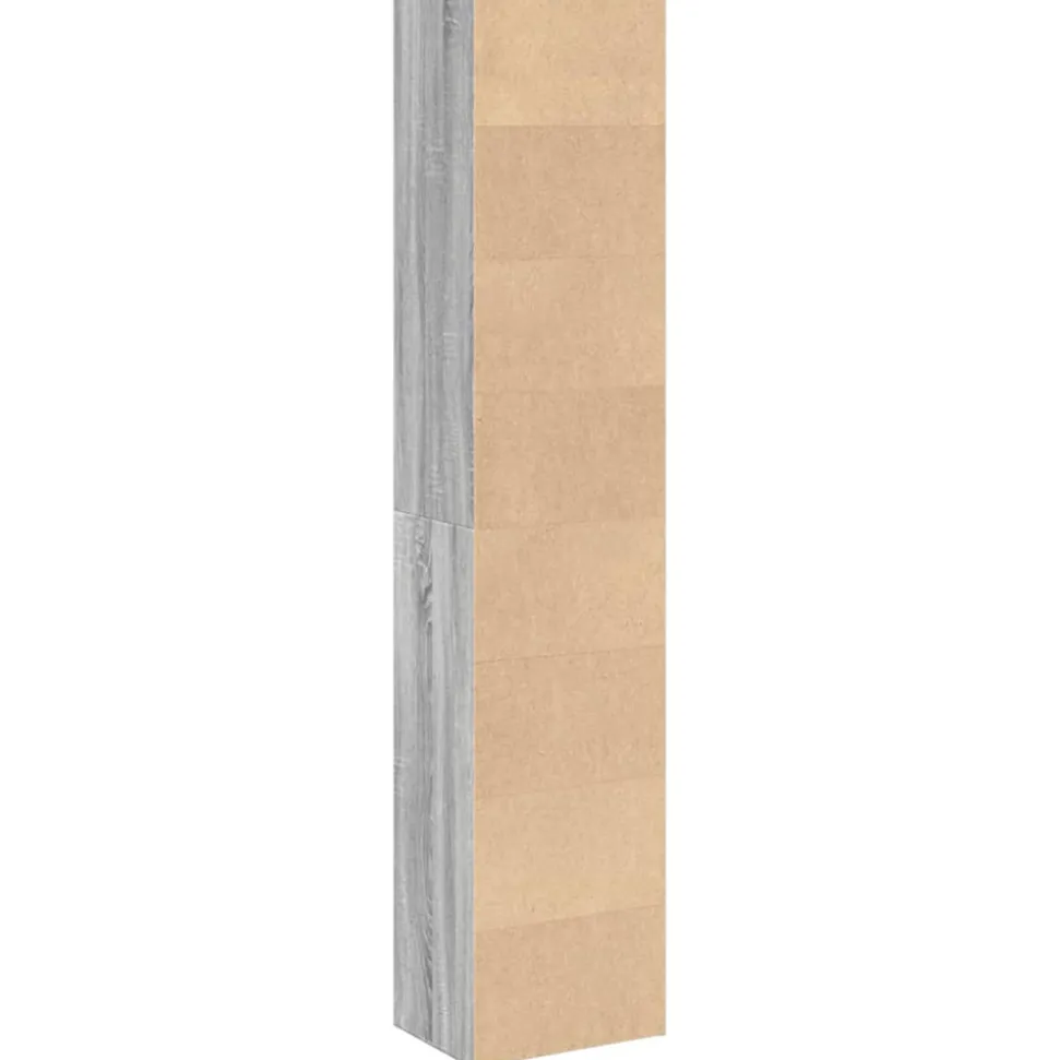 VIDAXL - Bibliothèque sonoma gris 40x30x189 cm bois d'ingénierie