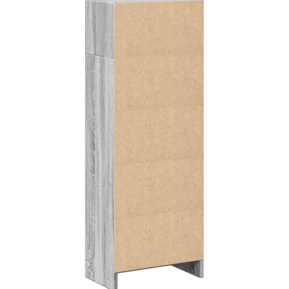 VIDAXL - Bibliothèque sonoma gris 40x24x109 cm bois d'ingénierie