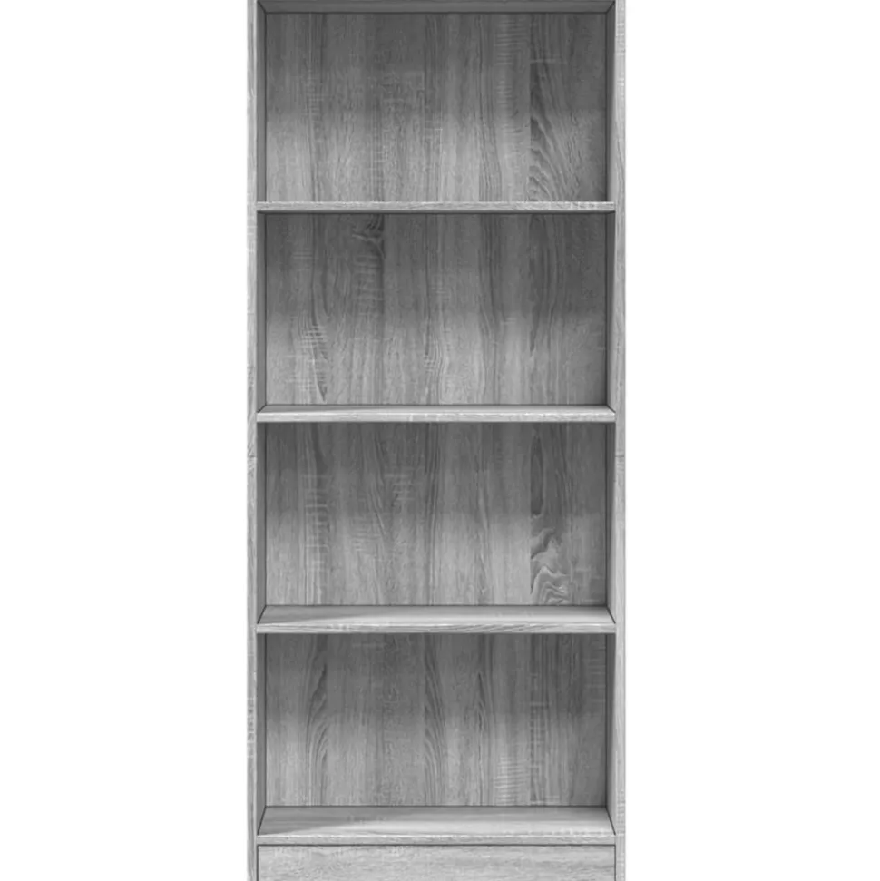 VIDAXL - Bibliothèque sonoma gris 60x24x143 cm bois d'ingénierie