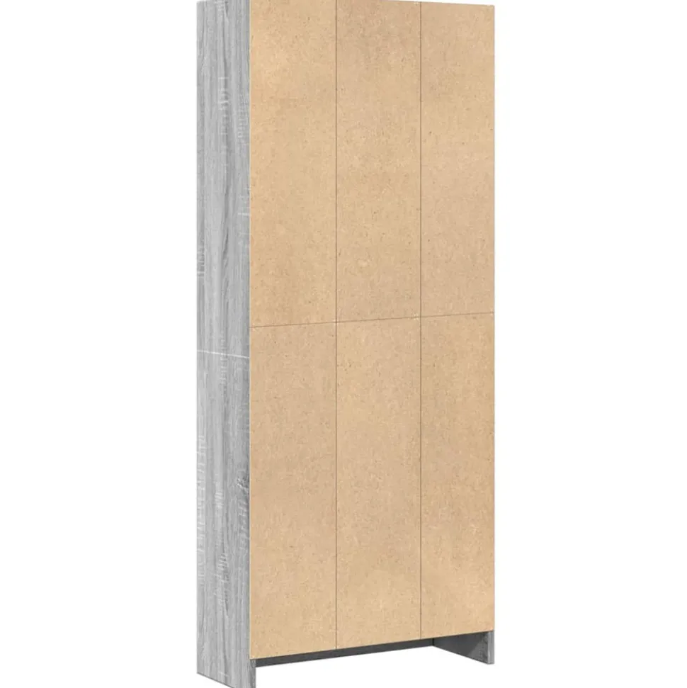VIDAXL - Bibliothèque sonoma gris 60x24x143 cm bois d'ingénierie