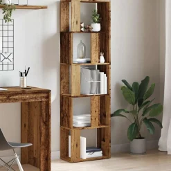VIDAXL - Bibliothèque vieux bois 45x24x159 cm bois d'ingénierie