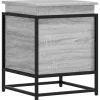 VIDAXL - Boîte de rangement avec couvercle sonoma gris bois d’ingénierie