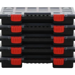 VIDAXL - Boîtes d'assortiment 5 pcs 34,5x25x5 cm polypropylène