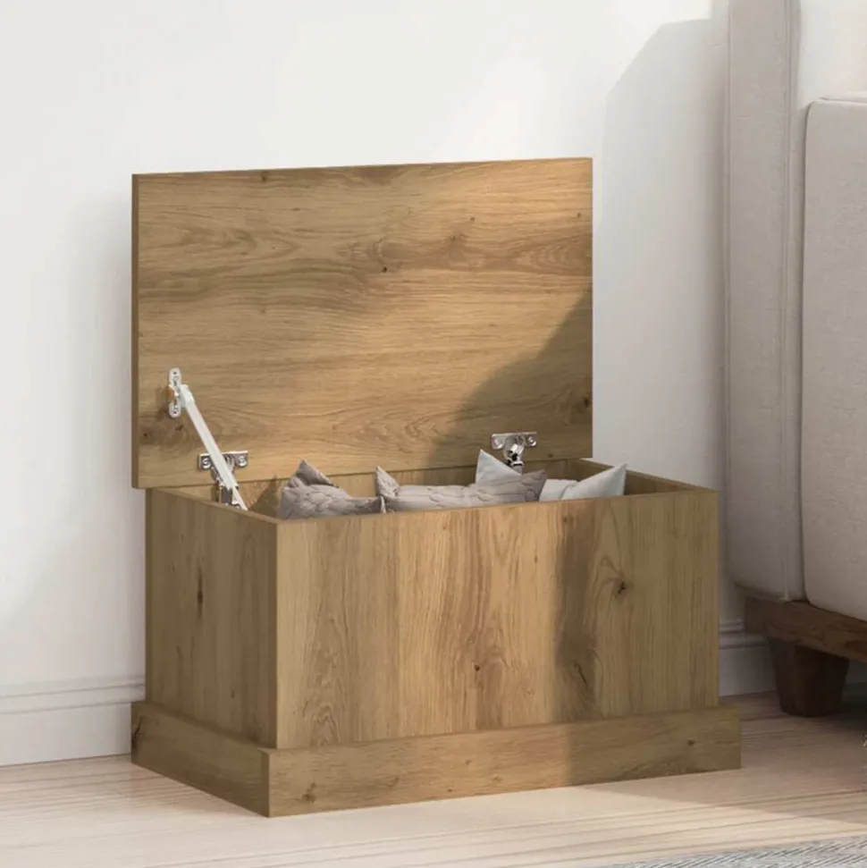 VIDAXL - Boîtes de rangement chêne artisanal 30x50x28 cm bois ingénierie