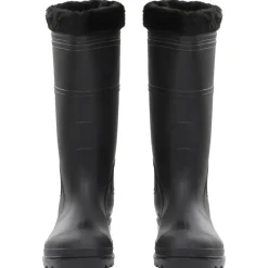 VIDAXL - Bottes de pluie avec chaussettes amovibles noir taille 44 pvc