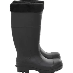 VIDAXL - Bottes de pluie avec chaussettes amovibles noir taille 40 pvc