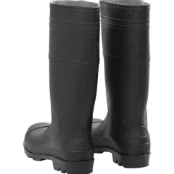 VIDAXL - Bottes de pluie noir taille 44 pvc
