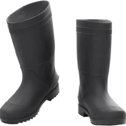 VIDAXL - Bottes de pluie noir taille 38 pvc
