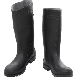 VIDAXL - Bottes de pluie noir taille 45 pvc
