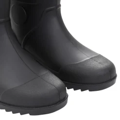 VIDAXL - Bottes de pluie noir taille 44 pvc