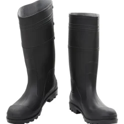 VIDAXL - Bottes de pluie noir taille 46 pvc