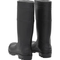 VIDAXL - Bottes de pluie noir taille 46 pvc