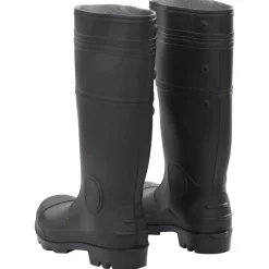 VIDAXL - Bottes de pluie noir taille 38 pvc