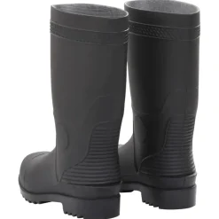 VIDAXL - Bottes de pluie noir taille 39 pvc