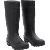 VIDAXL - Bottes de pluie noir taille 43 pvc