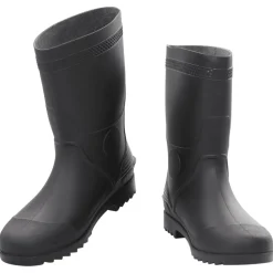 VIDAXL - Bottes de pluie noir taille 46 pvc