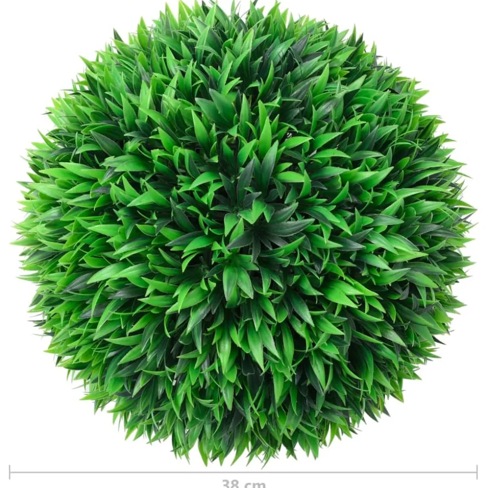 VIDAXL - Boules de buis artificielles 2 pcs 38 cm