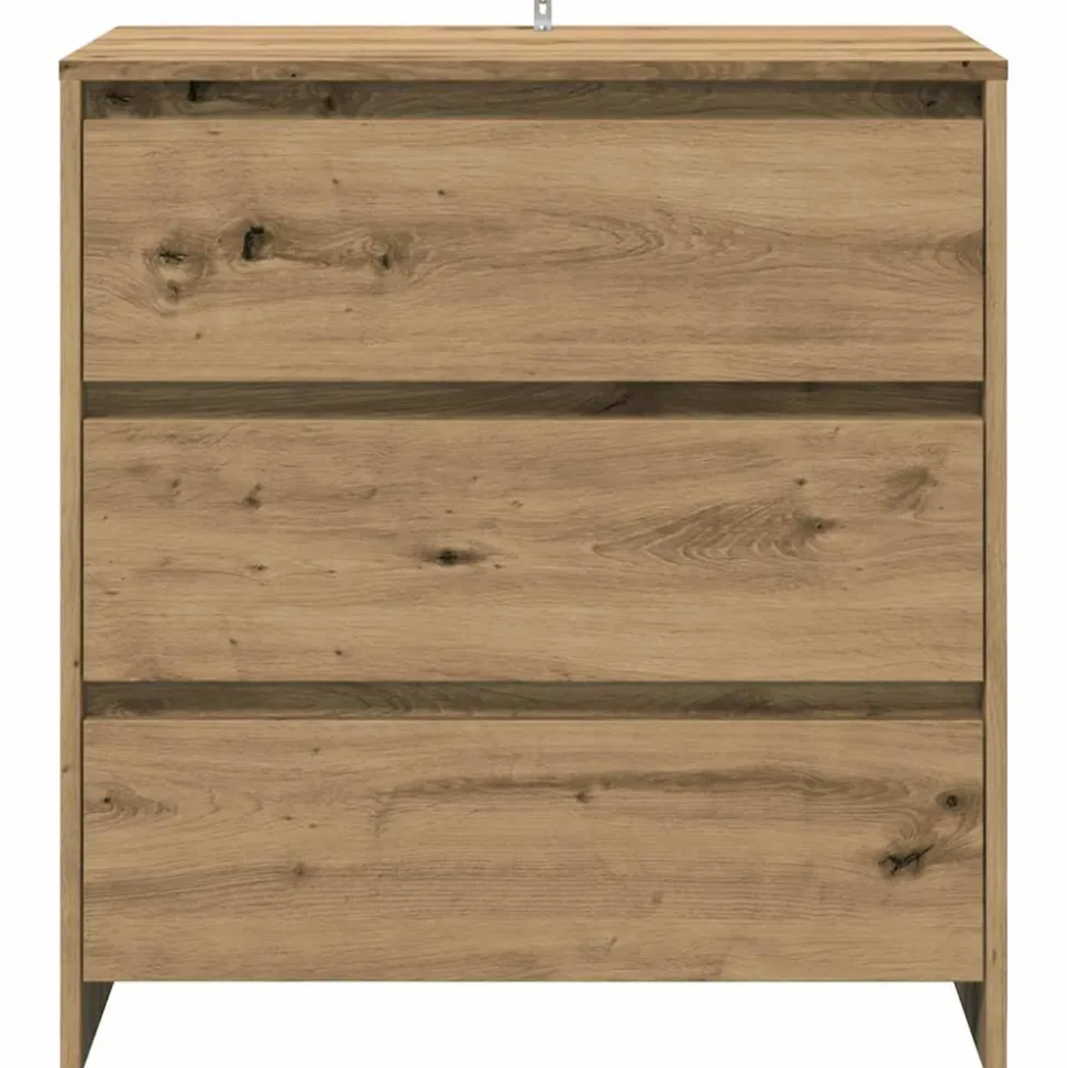 VIDAXL - Buffet 3 pcs chêne artisanal bois d'ingénierie