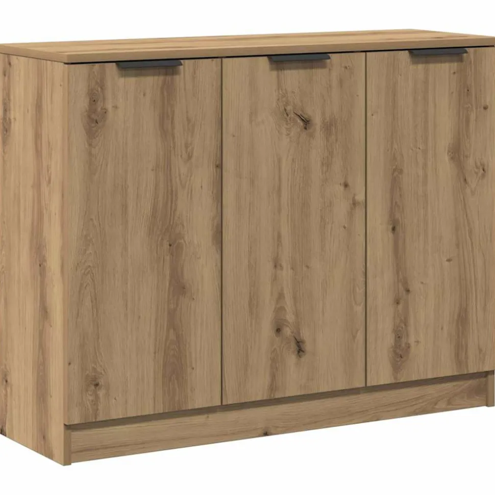 VIDAXL - Buffet chêne artisanal 90,5x30x70 cm bois d'ingénierie