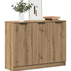 VIDAXL - Buffet chêne artisanal 90,5x30x70 cm bois d'ingénierie