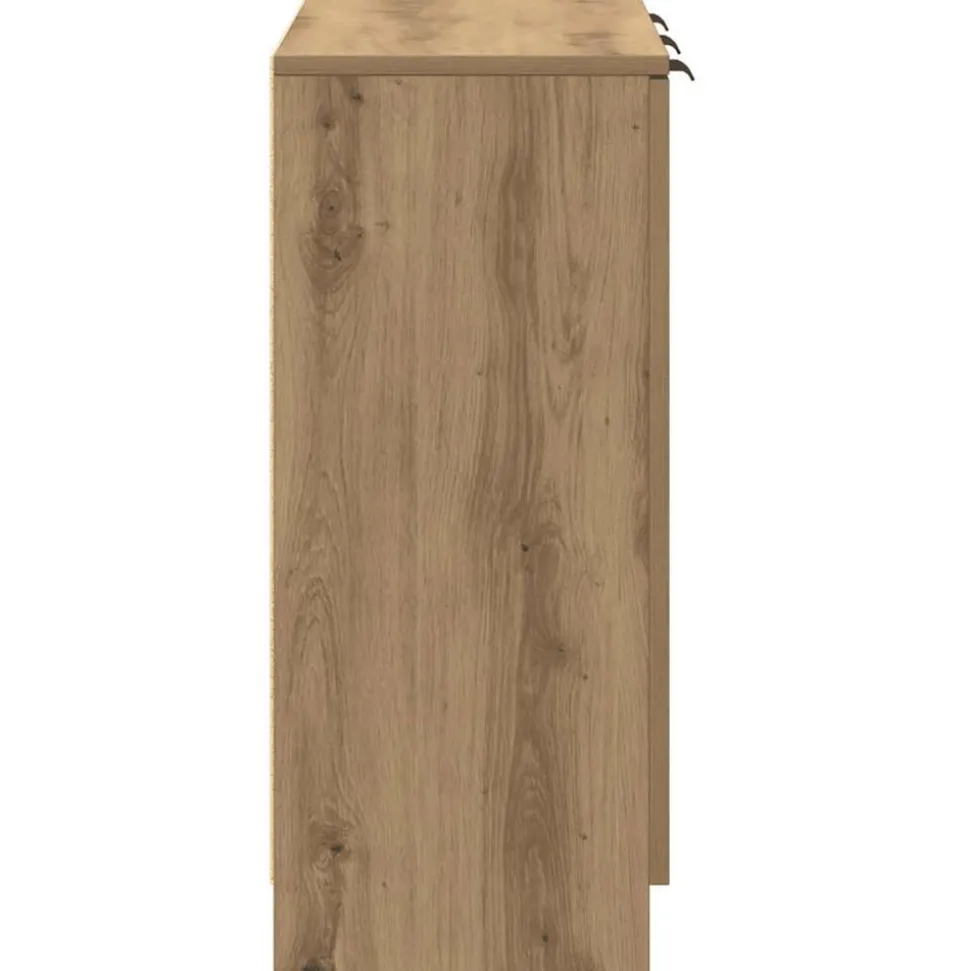 VIDAXL - Buffet chêne artisanal 90,5x30x70 cm bois d'ingénierie