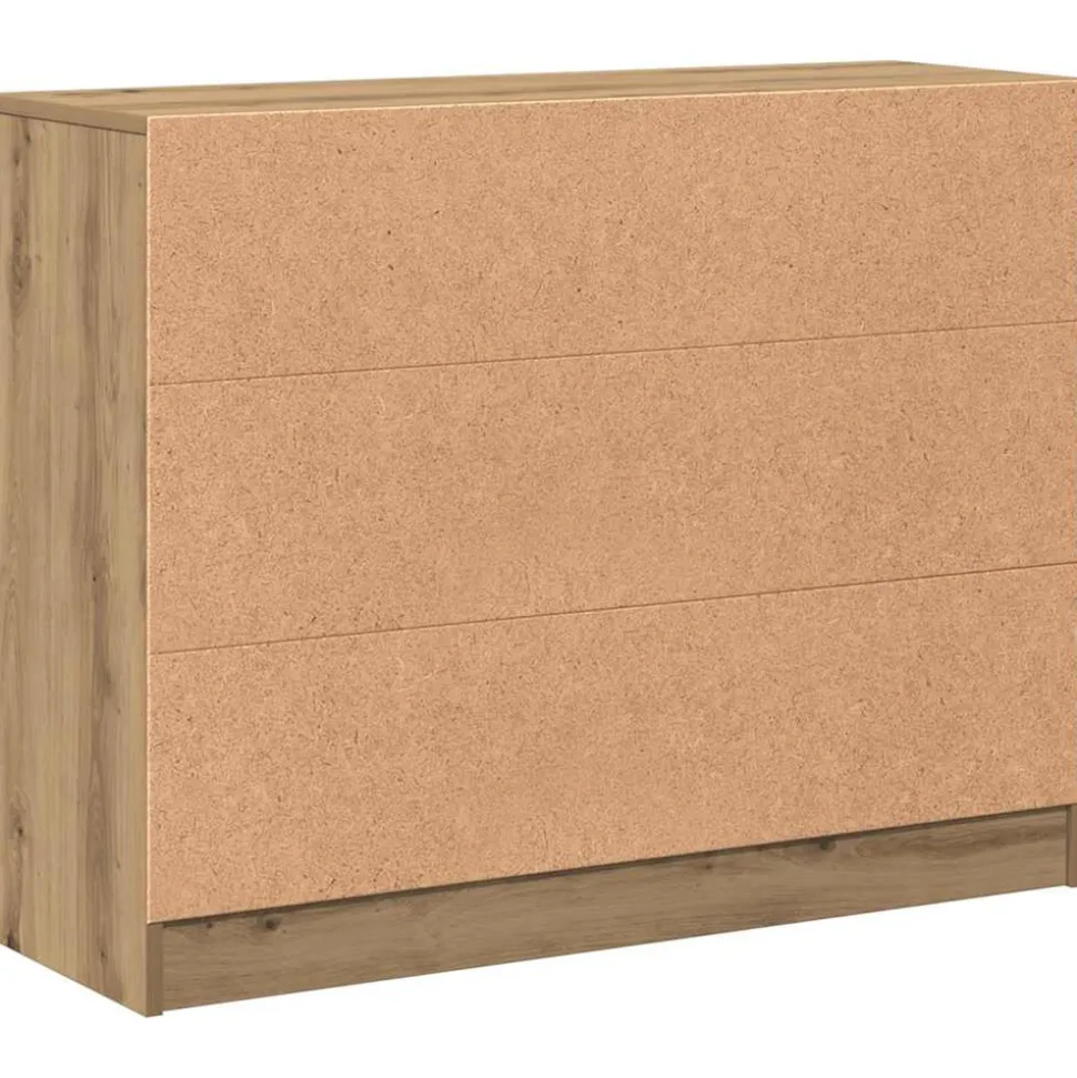 VIDAXL - Buffet chêne artisanal 90,5x30x70 cm bois d'ingénierie