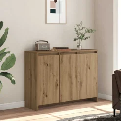 VIDAXL - Buffet chêne artisanal 102x33x75 cm bois d'ingénierie