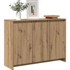 VIDAXL - Buffet chêne artisanal 102x33x75 cm bois d'ingénierie
