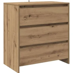 VIDAXL - Buffet chêne artisanal 70x41x75 cm bois d'ingénierie