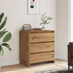 VIDAXL - Buffet chêne artisanal 70x41x75 cm bois d'ingénierie