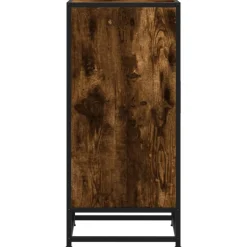 VIDAXL - Buffet chêne fumé 35,5x35x76 cm bois d'ingénierie et métal