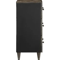 VIDAXL - Buffet gris clair 60x33,5x75 cm bois de manguier massif