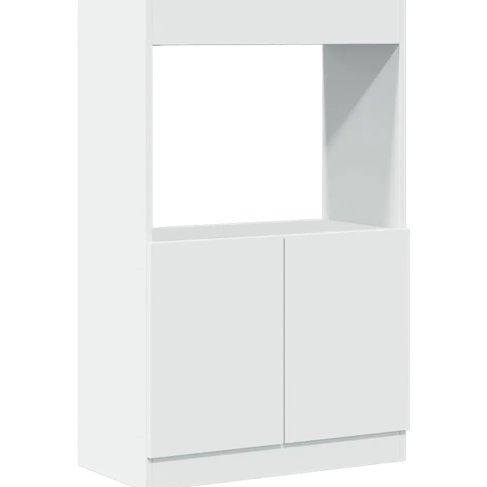 VIDAXL - Buffet haut blanc 63x33x100 cm bois d'ingénierie
