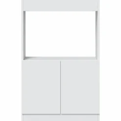 VIDAXL - Buffet haut blanc 63x33x100 cm bois d'ingénierie