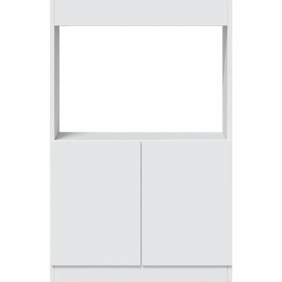 VIDAXL - Buffet haut blanc 63x33x100 cm bois d'ingénierie