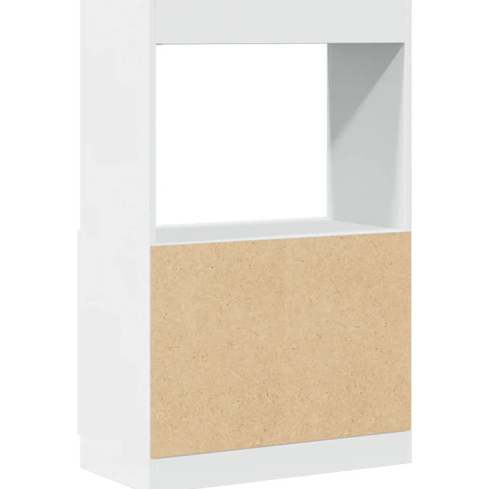 VIDAXL - Buffet haut blanc 63x33x100 cm bois d'ingénierie