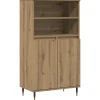 VIDAXL - Buffet haut chêne artisanal 60x36x110 cm bois d'ingénierie