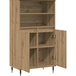 VIDAXL - Buffet haut chêne artisanal 60x36x110 cm bois d'ingénierie