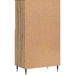 VIDAXL - Buffet haut chêne artisanal 60x36x110 cm bois d'ingénierie