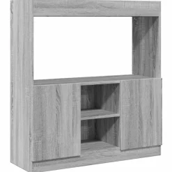 VIDAXL - Buffet haut sonoma gris 92x33x100 cm bois d'ingénierie