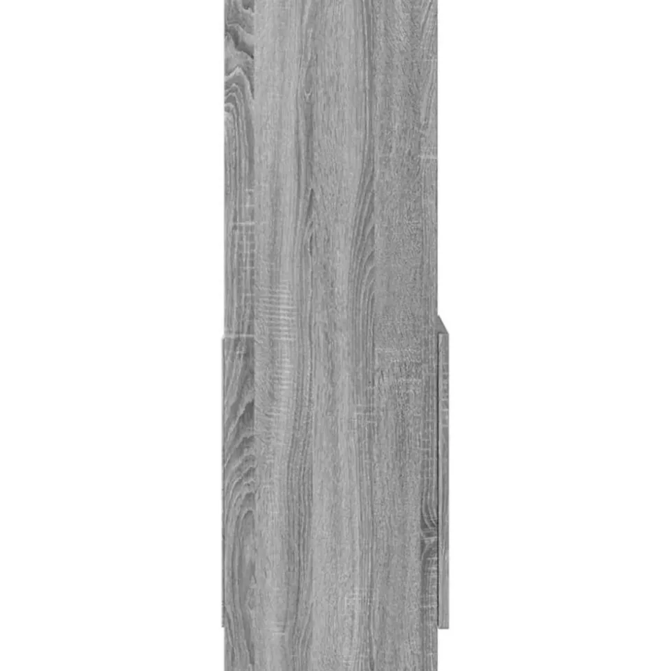 VIDAXL - Buffet haut sonoma gris 92x33x100 cm bois d'ingénierie