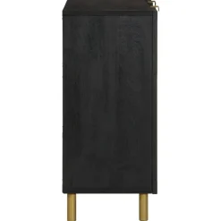 VIDAXL - Buffet noir 90x33x75 cm bois d'ingénierie