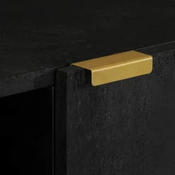 VIDAXL - Buffet noir 90x33x75 cm bois d'ingénierie