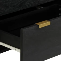 VIDAXL - Buffet noir 60x33x75 cm bois d'ingénierie