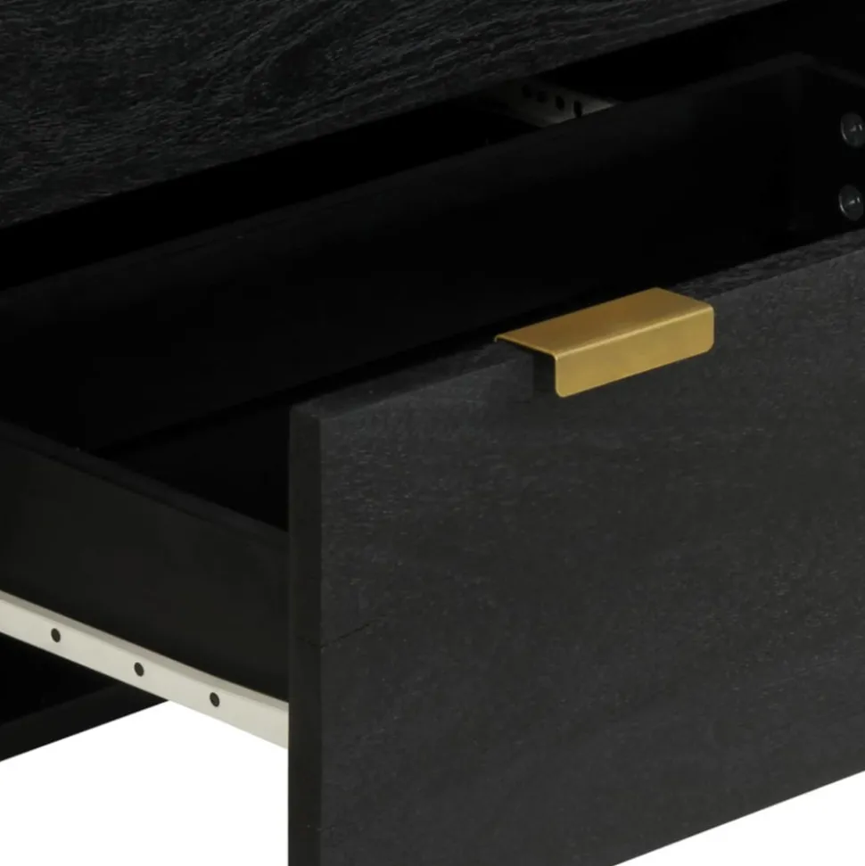 VIDAXL - Buffet noir 60x33x75 cm bois d'ingénierie