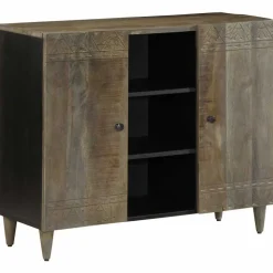 VIDAXL - Buffet 90x33x75 cm bois massif de manguier
