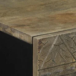 VIDAXL - Buffet 90x33x75 cm bois massif de manguier