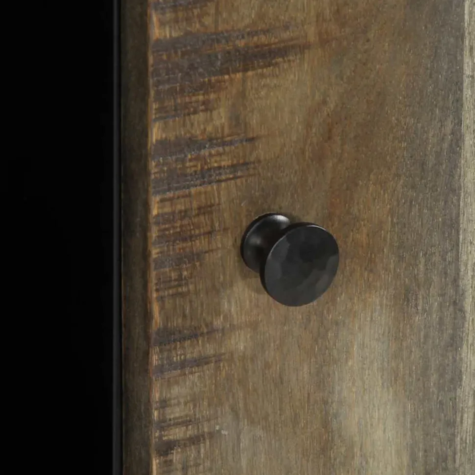 VIDAXL - Buffet 90x33x75 cm bois massif de manguier